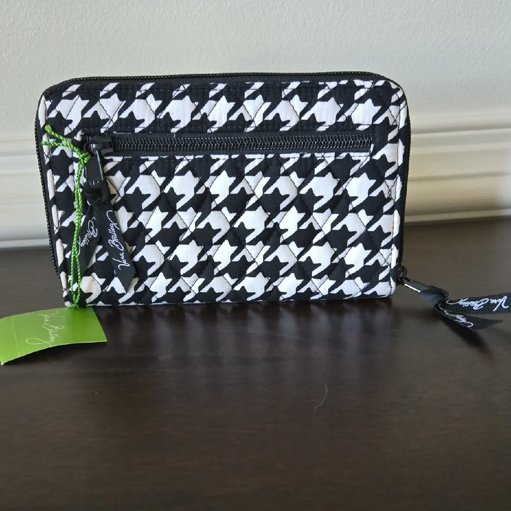 Vera Bradley Black and White Houndstooth Wallet - Picture 2 of 5